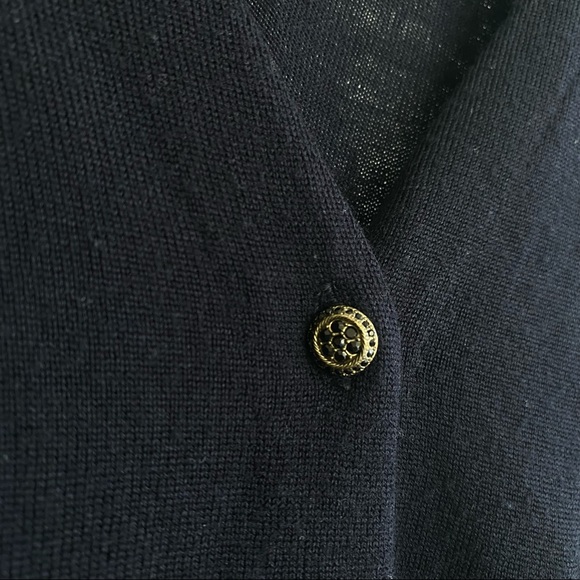 J. Crew navy merino wool cardigan with pockets - Picture 2 of 2